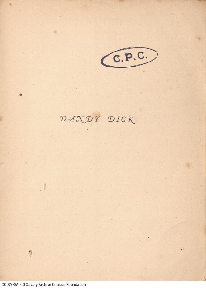 15,5 x 11,5 εκ. [XI] σ. + 163 σ. + 1 σ. χ.α., όπου στο verso του εξωφύλλου άλλα έργα του